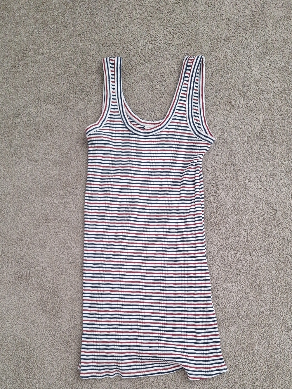 American Eagle Outfitters Red, Navy & White Striped Dress